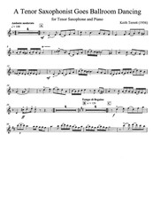 A Tenor Saxophone goes Ballroom dancing / tenorový saxofon a klavír