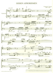 7 APHORISMEN by F.K.Wanek pro dvě violoncella