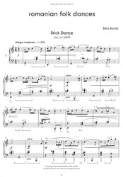 BARTÓK: Romanian Folk Dances / sólo klavír