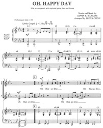 OH, HAPPY DAY / SSA + klavír/akordy
