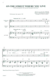 On the Street Where You Live (from musical My Fair Lady) / SATB*