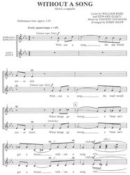 WITHOUT A SONG / SSAA*  a cappella