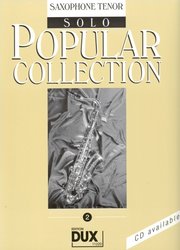 Edition DUX POPULAR COLLECTION 2 / solo book - tenor saxofon