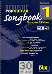 Edition DUX ACOUSTIC POP GUITAR SONGBOOK 1- STRUMMING&PICKING + CD