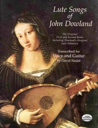 DOVER PUBLICATIONS Lute Songs of John Dowland - zpěv/kytara