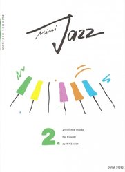 BREITKOPF&HARTEL MINI JAZZ 2 - 21 snadných skladbiček pro 1 klavír a 4 ruce