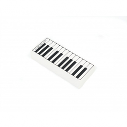 Guma na tužku s hudebním motivem - klaviatura