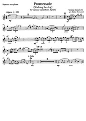 Gershwin: PROMENADE (Walking The Dog) / sopránový saxofon a klavír