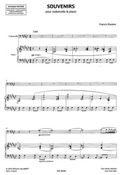Poulenc, Francis: SOUVENIRS / violoncello a klavír