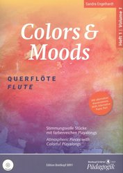 Colors &amp; Moods 1 + CD / skladby pro 1-2 příčné flétny a klavír (PDF)