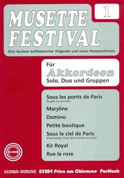 ECORA-VERLAG MUSETTE FESTIVAL 1 for Accordion - solo, duo or ensemble