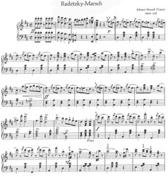 Radetzky-Marsch, op. 228 by J.Strauss / sólo klavír