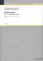 Grainger: Dedication No.1 from Kipling Settings / zpěv (tenor) a klavír