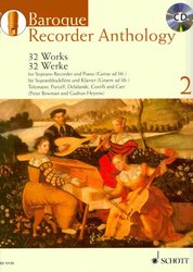 Baroque Recorder Anthology 2 + CD / zobcová flétna a klavír