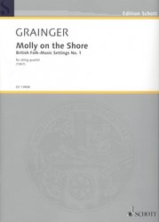 Grainger: Molly on the Shore - British Folk Music for string quartet / partitura a party