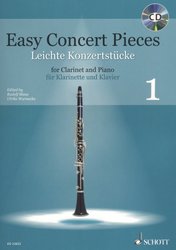 Easy Concert Pieces 1 + CD / snadné koncertní skladby pro klarinet + klavír