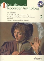 Renaissance Recorder Anthology 3 + CD / altová zobcová flétna + klavír