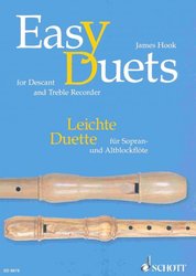 SCHOTT&Co. LTD EASY DUETS for recorders / zobcová flétna - dueta (SA)