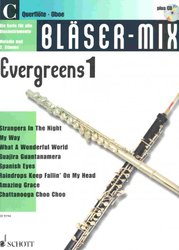 BLASER-MIX: Evergreens 1 + CD - C instruments (solos or duets)