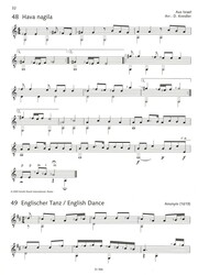 Fun with Open Bass Notes - 50 Easy Pieces for Guitar to introduce two-part Playing / kytara