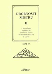 Jindřich Klindera Drobnosti mistrů II. - zobcová flétna (příčná flétna, housle) + piano