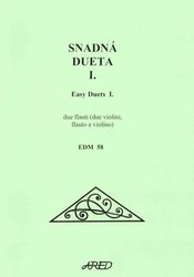 Jindřich Klindera SNADNÁ DUETA I. pro dva nástroje stejného ladění (flétna, housle, hoboj, klarinet ...)
