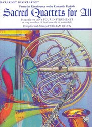 ALFRED PUBLISHING CO.,INC. Sacred Quartets For All  -  klarinet / bass klarinet