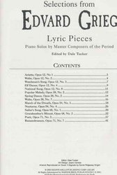 LYRIC PIECES - EDVARD GRIEG