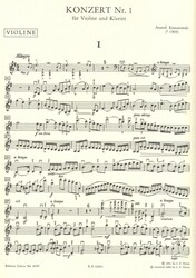Komarowski: KONZERT Nr.1 (E minor) / housle a klavír