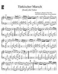 Mozart: Tuerkischer Marsch ( Turecký pochod / Alla Turca ) / akordeon