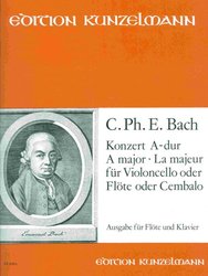 BACH, Carl Philipp Emanuel - KONZERT A-DUR pro příčnou flétnu a klavír