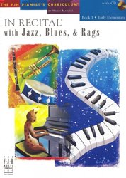 In Recital with Jazz, Blues &amp; Rags 1 + Audio Online / 1 klavír 4 ruce
