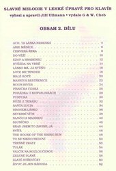 SLAVNÉ MELODIE 2 v lehké úpravě pro klavír + CD