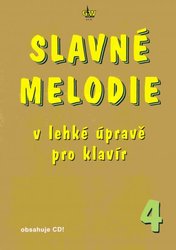 SLAVNÉ MELODIE 4 v lehké úpravě pro klavír + CD