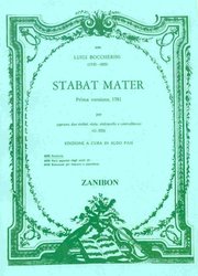 BMG PUBLICATIONS s.r.l. STABAT MATER ( Luigi Boccherini ) - prima versione, 1781