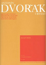 DVOŘÁK: Mazurek op.49 (urtext) / housle a klavír