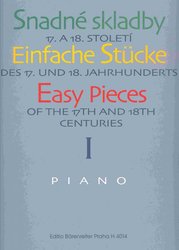 Snadné skladby 17. a 18. století I.  piano solos