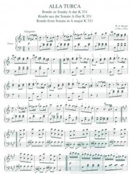 ALLA TURCA (TURECKÝ POCHOD) - Rondo from Sonata in A Major K 331 by Mozart / snadný klavír