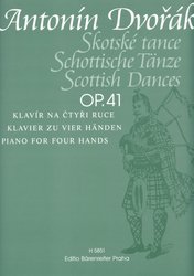Editio Bärenreiter DVOŘÁK: Skotské tance op. 41 / 1 klavír 4 ruce