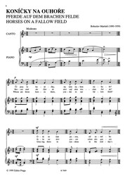 Martinů: Čtyři písně na slova české lidové poezie / zpěv a klavír