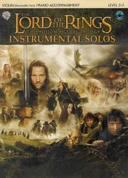 Warner Bros. Publications LORD OF THE RINGS - INSTRUMENTAL SOLOS + CD housle + piano