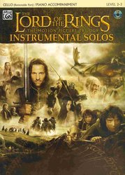LORD OF THE RINGS - INSTRUMENTAL SOLOS + CD / violoncello a klavír