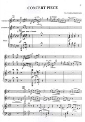 Mendelssohn: Concert Piece for Two Clarinets &amp; Piano / koncert pro dva klarinety a klavír