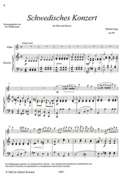 POPP: Schwedisches Konzert op. 266 / příčná flétna a klavír