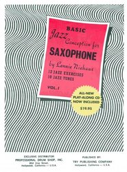 Jazz Conception for Saxophone by Lennie Niehaus 1 (red) + CD  for C / Bb / Eb instruments