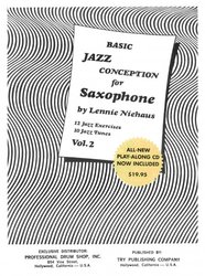 Jazz Conception for Saxophone by Lennie Niehaus 2 (white) + CD for C / Bb / Eb instruments
