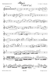 Bach-Marcello: Adagio, BWV974 / skladba pro sólový nástroj (C / Bb / Eb) a klavír