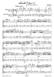 FIALA: SONÁTA C dur č.1 pro violoncello a bas (violoncello II)
