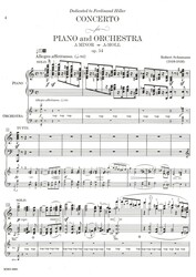 SCHUMANN: Concerto in A minor, op. 54 for Piano &amp; Orchestra + Audio Online / Klavírní koncert A moll op.54 pro klavír a orchestr