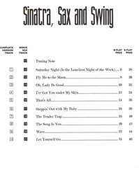 SINATRA, SAX AND SWING + Audio Online - alto / tenor saxofon